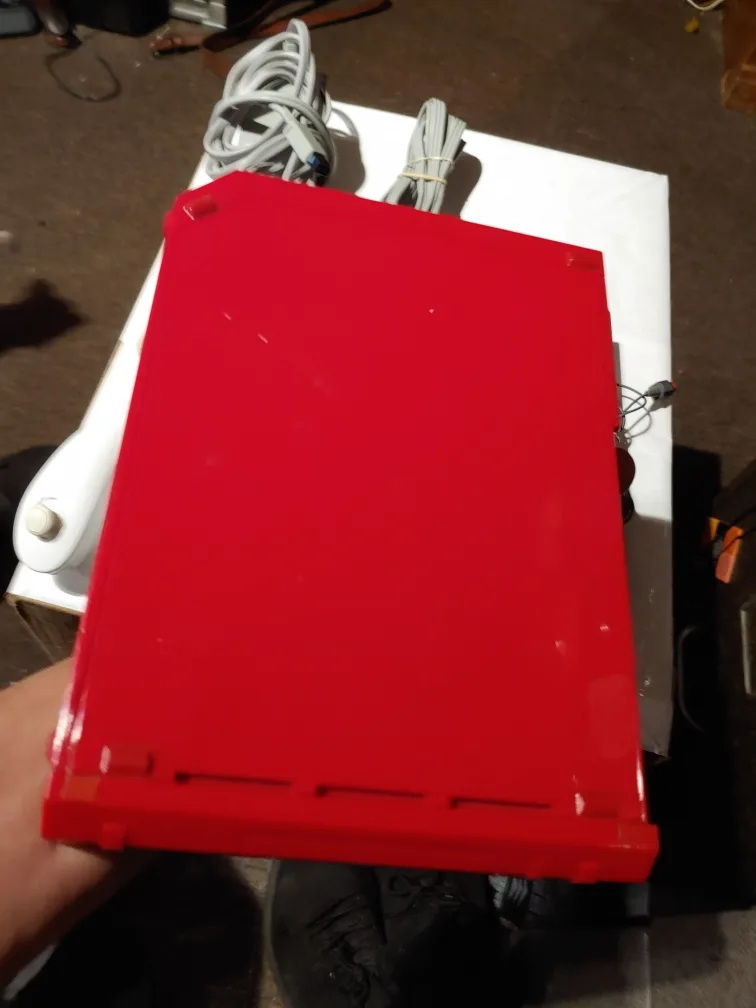 Red Wii Console bundle TESTED WORKING READ TO PLAY image indicator(7)