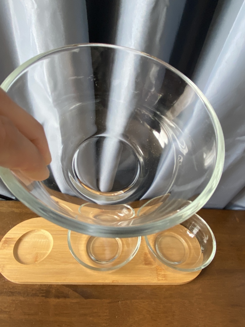 Glass serving Bowls with tray - photo 5