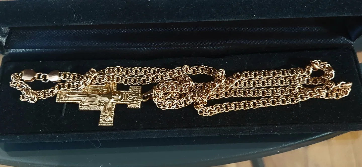 Byzantium rare unique handcrafted work,14K. Yellow Pure Gold. image indicator(9)