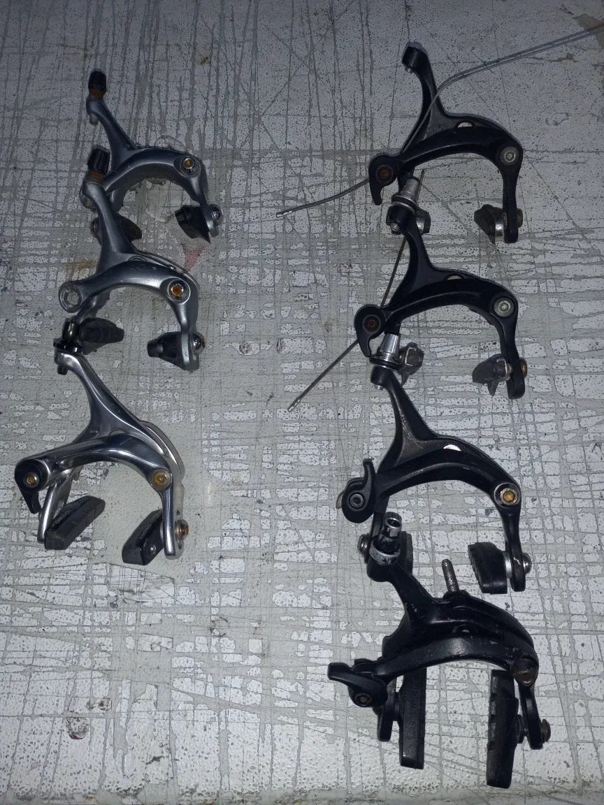 Bike Caliper Brakes - Silver & Black