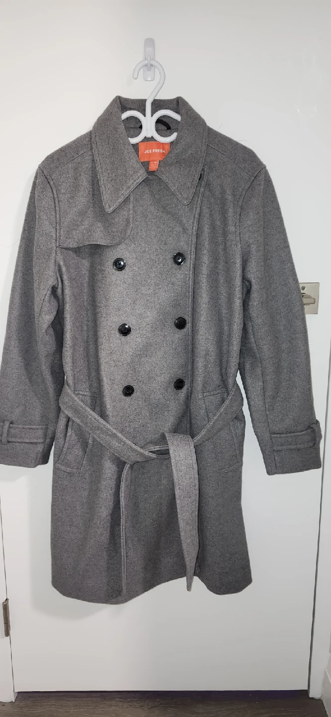 Joe Fresh Grey Trench Coat - XL