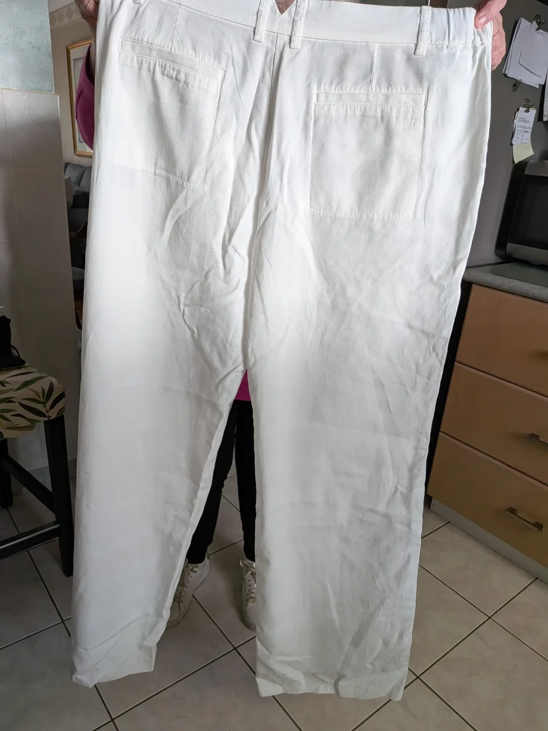 Olsen ladies ANNA White Pants sz 14 Like New image indicator(2)