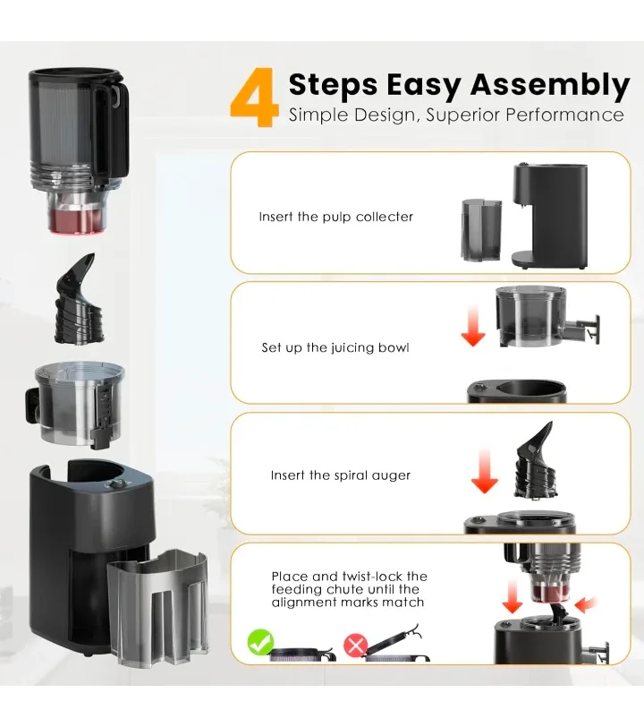 Cold Press Juicer image indicator(8)