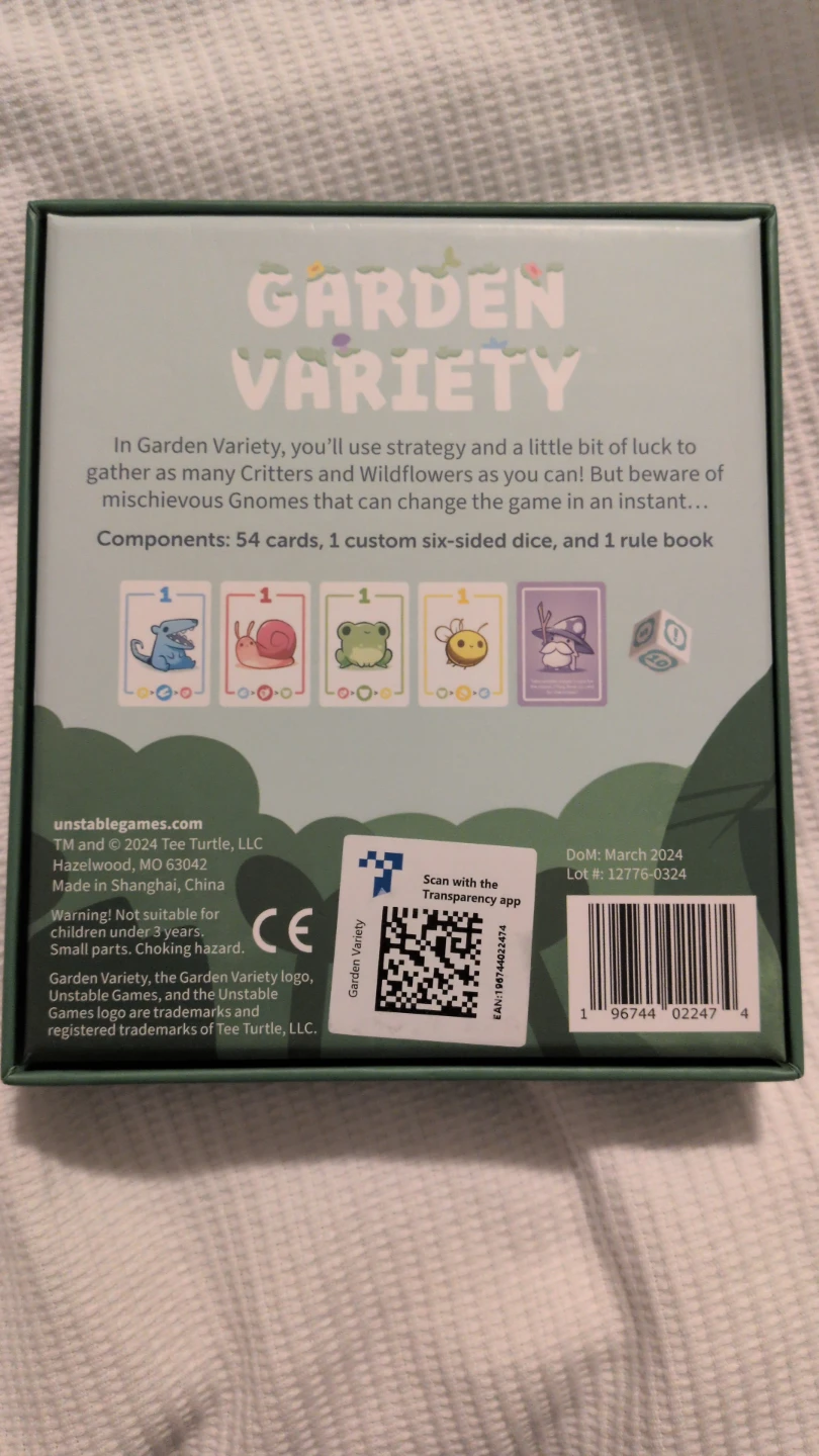 Unstable Games Garden Variety Board Game - photo 2