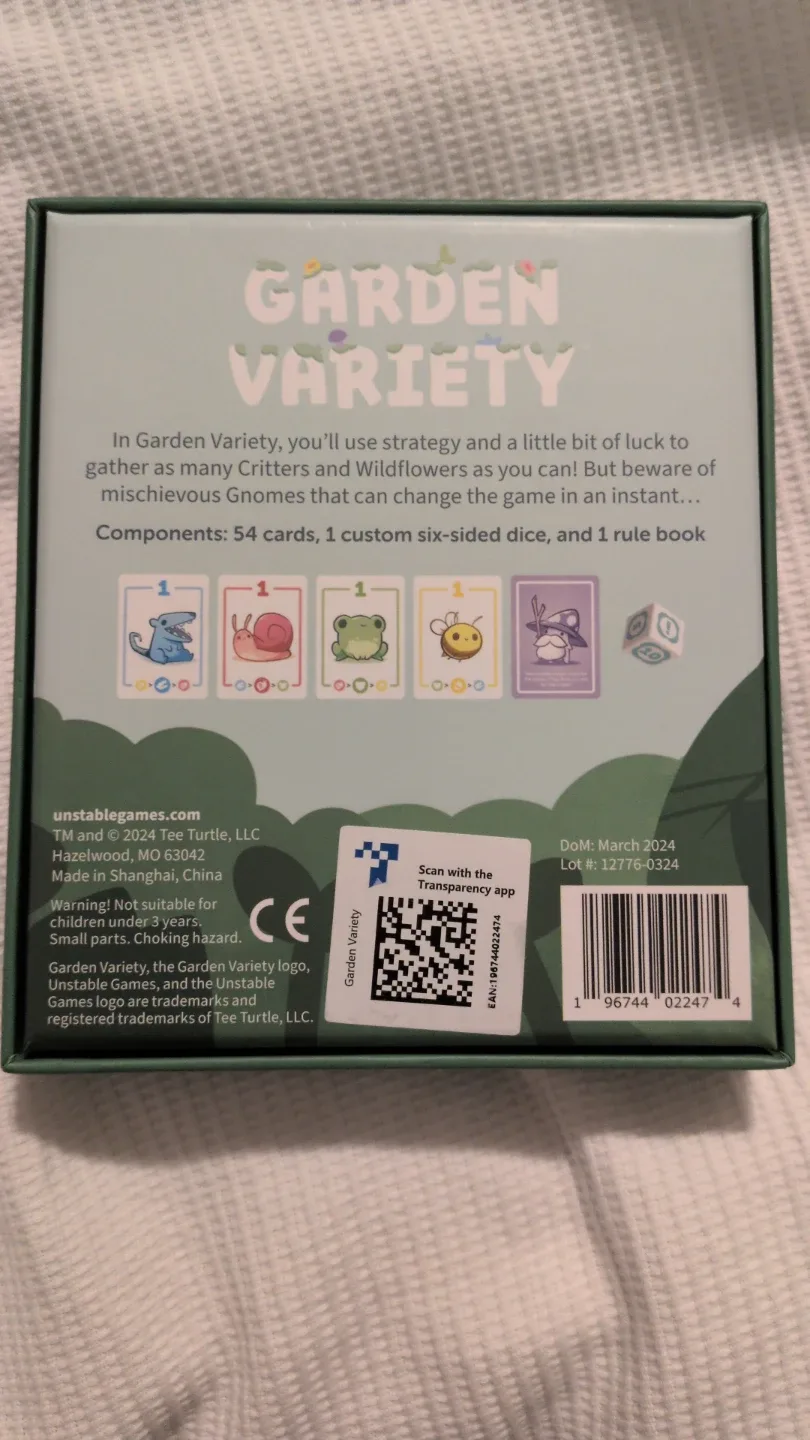 Unstable Games Garden Variety Board Game image indicator(2)