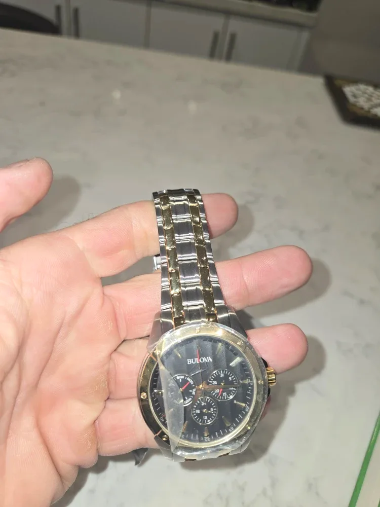 New Bulova Men's Watch - Silver & Gold image indicator(2)