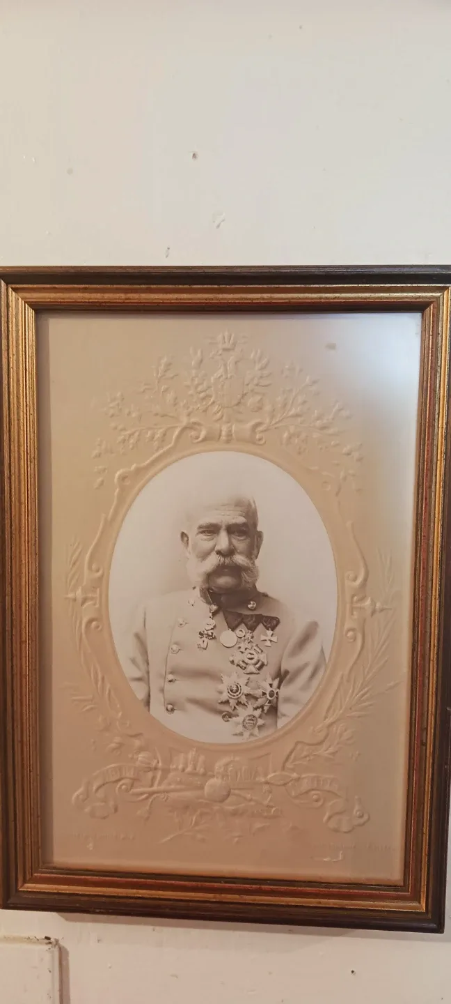 FRANC JOSEPH EMPEROR OF AUSTRIA 1890s FRAMED  PHOTO image indicator(3)