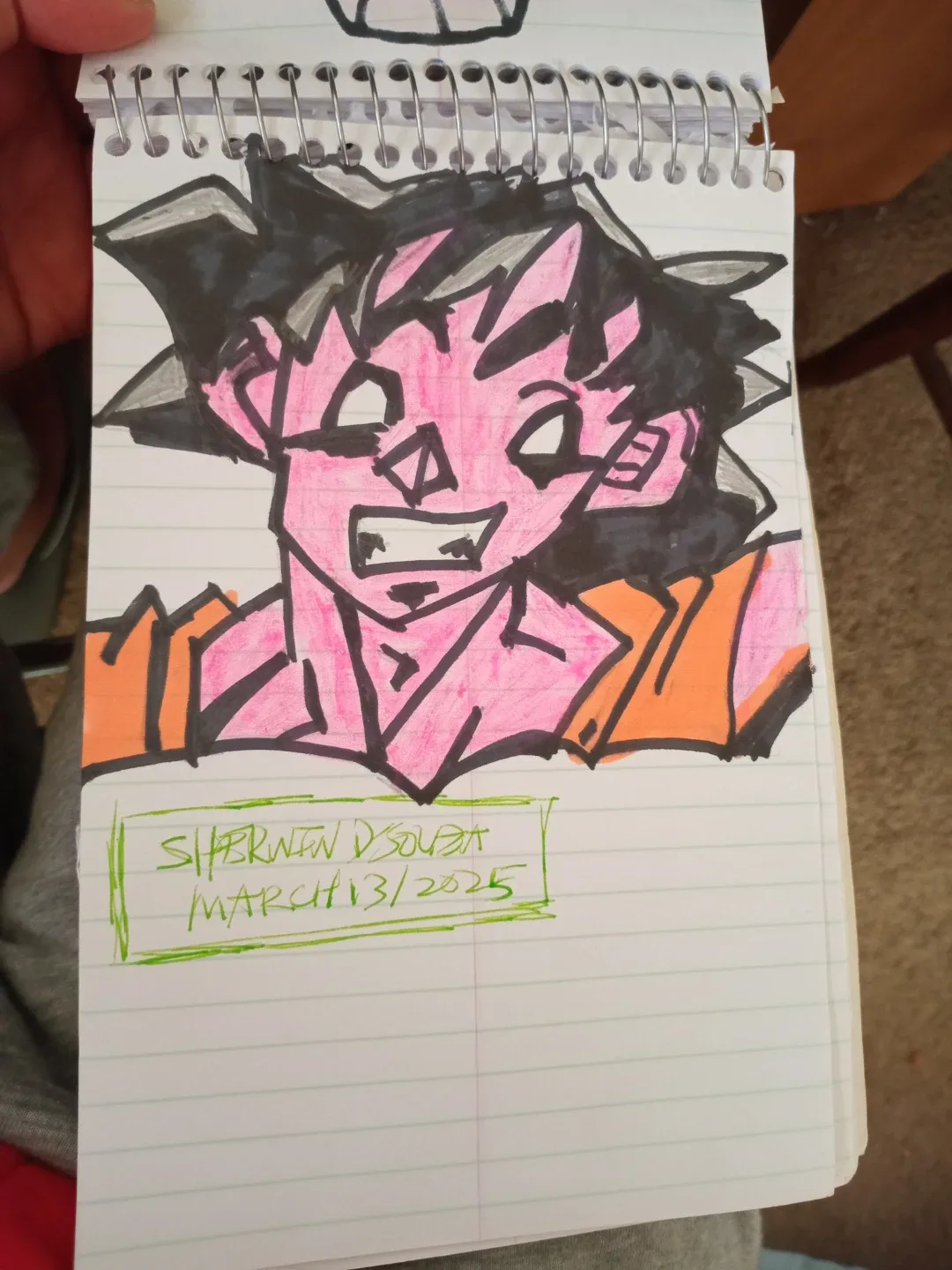 Goku Drawing Illustration by custom artist Sherwin thumbnail