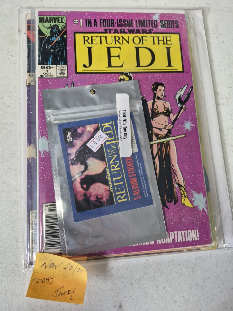 Star Wars Return of the Jedi Sticker Album + Comics