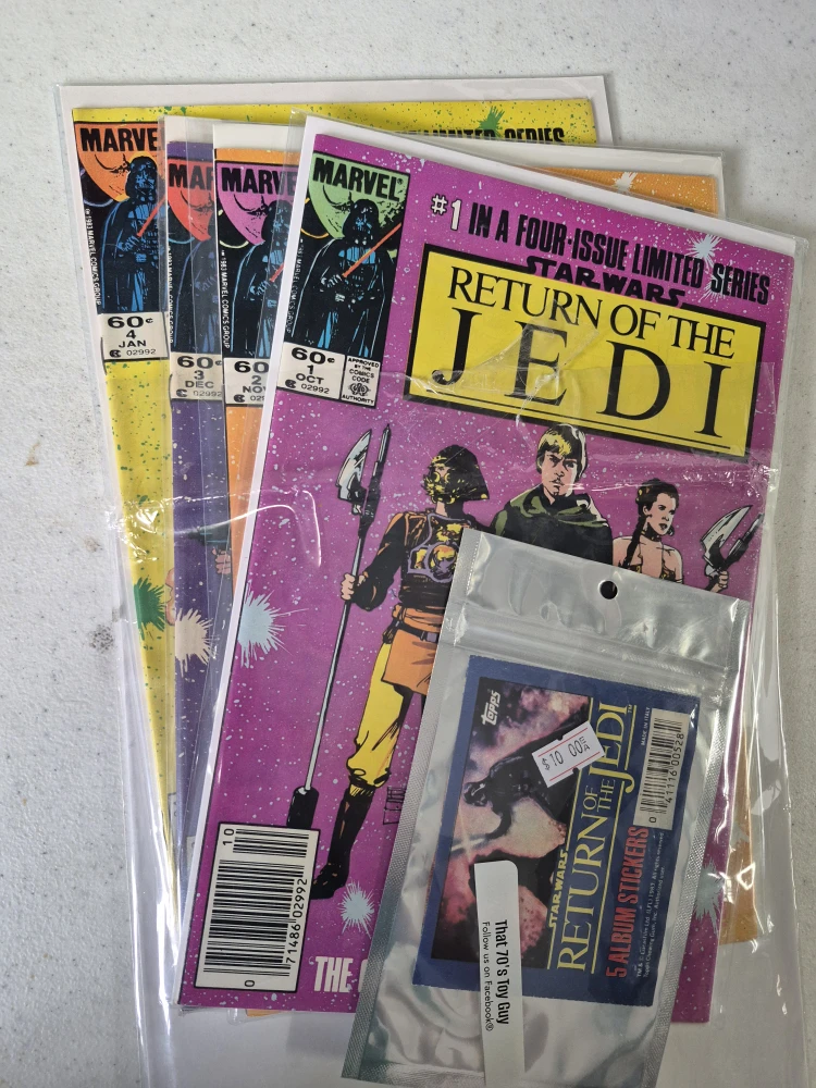 Star Wars Return of the Jedi Sticker Album + Comics - photo 2