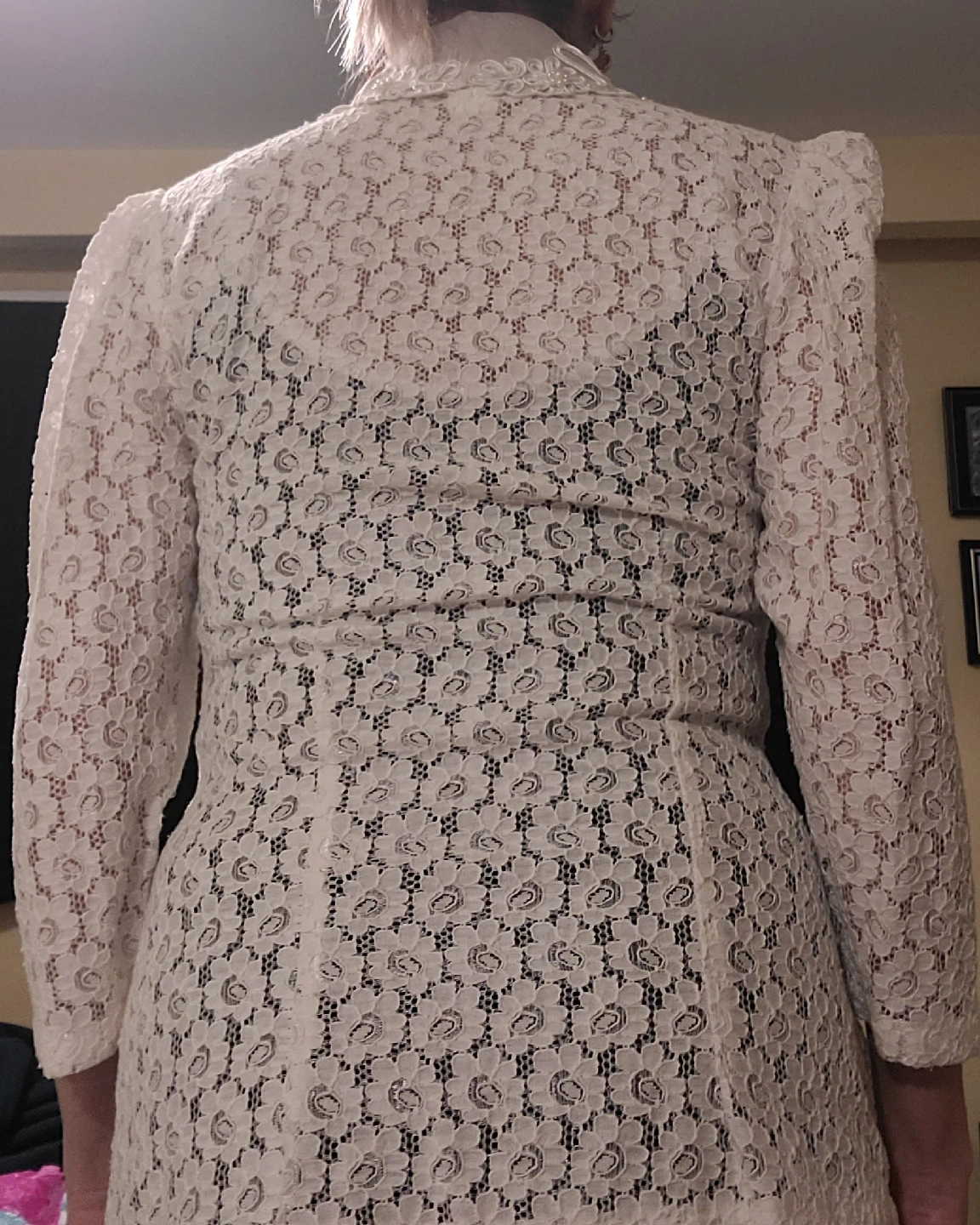 Lace Jacket with pearl- white Colour - photo 5