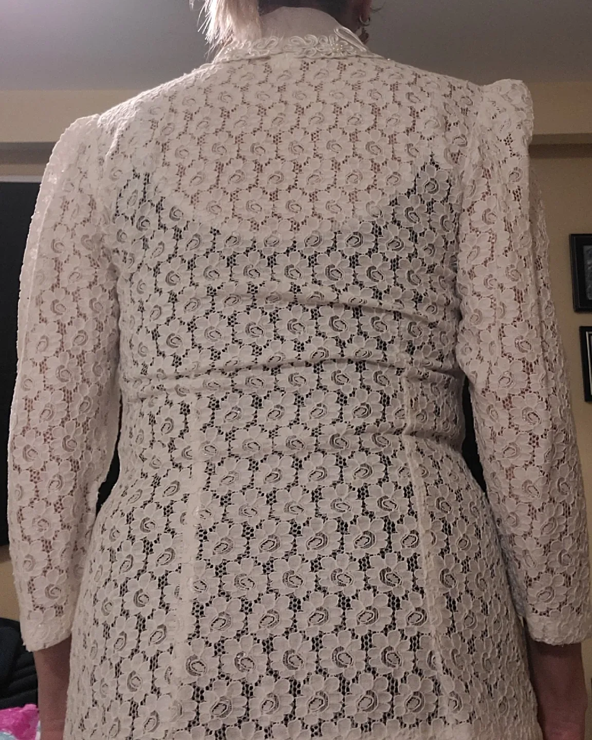 Lace Jacket with pearl- white Colour image indicator(5)