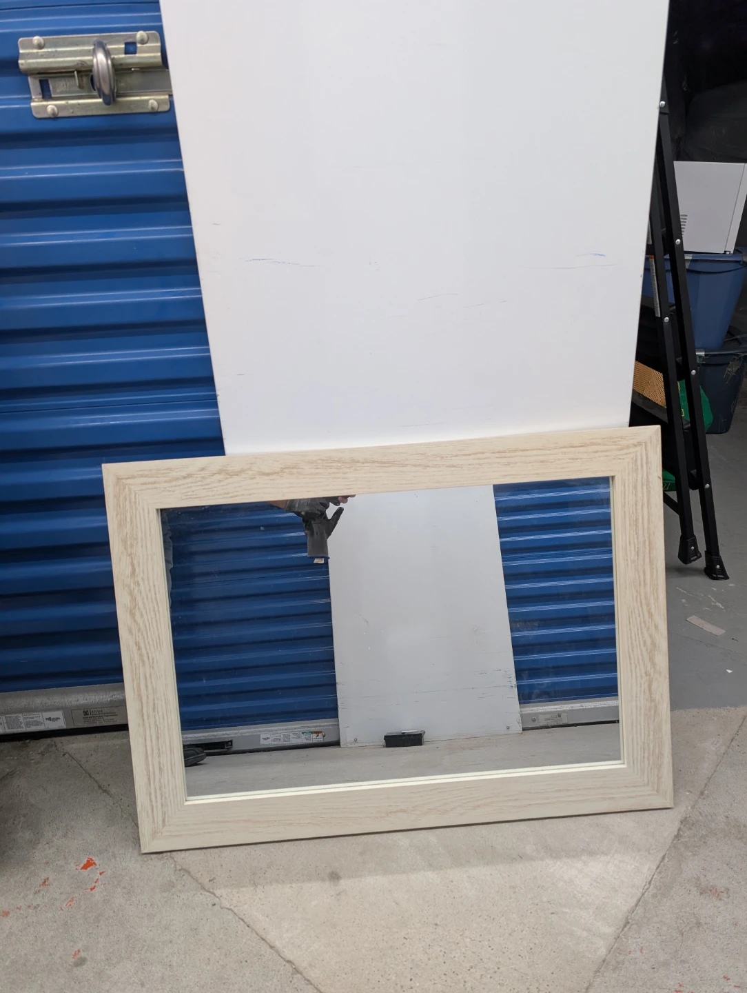 Framed Mirror - Light Wood