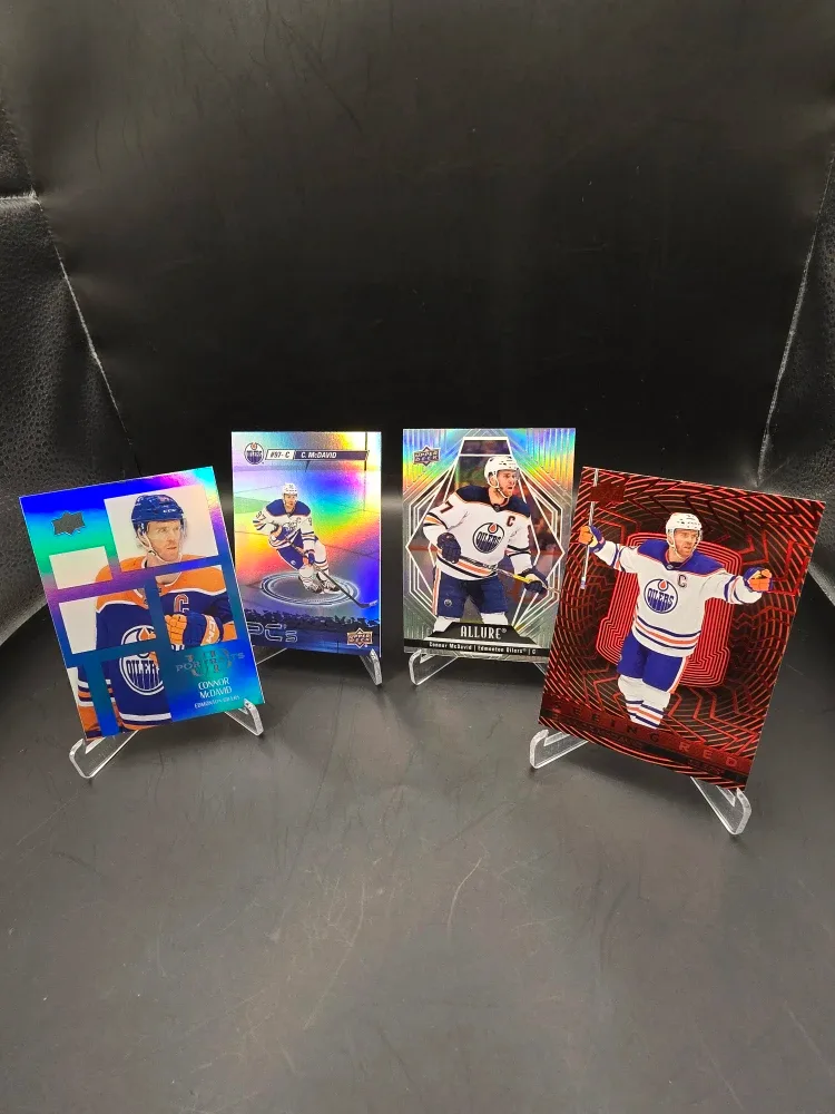 Lot Of 4 Connor McDavid Edmonton Oilers Hockey Cards