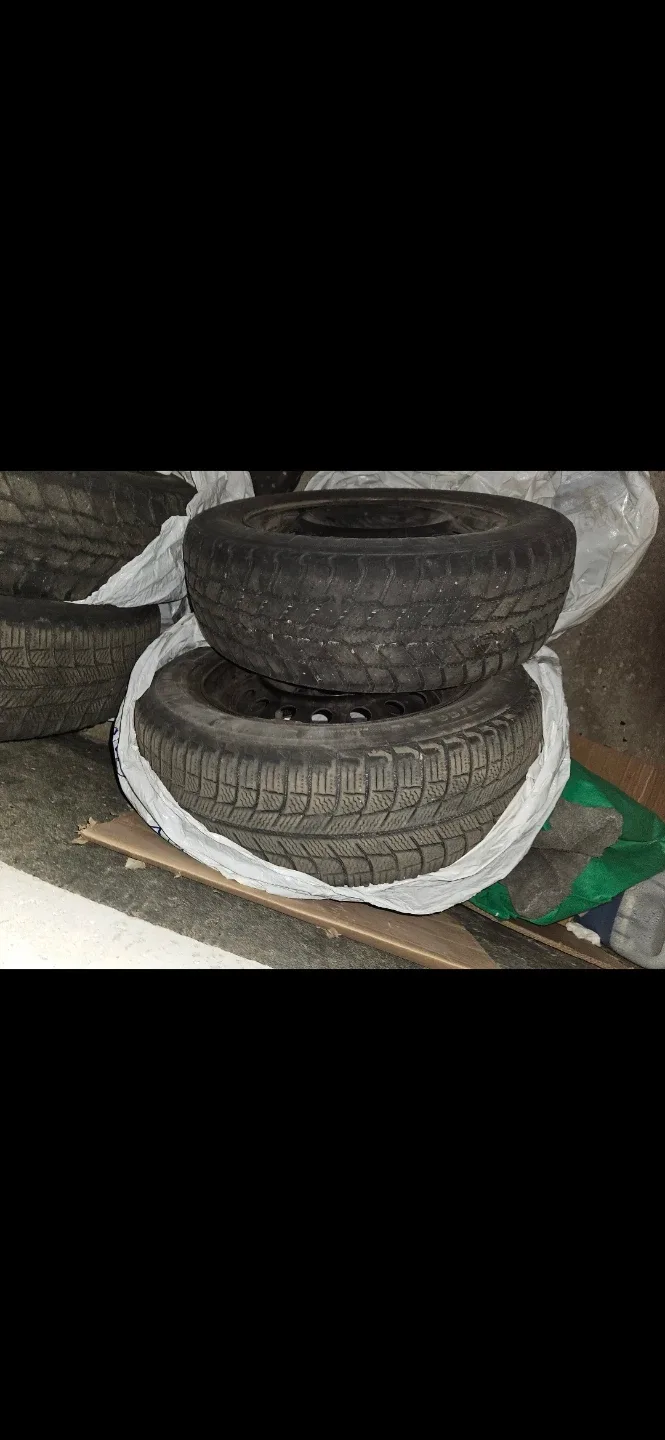 Used Set of 4 winter tires with rims. image indicator(2)