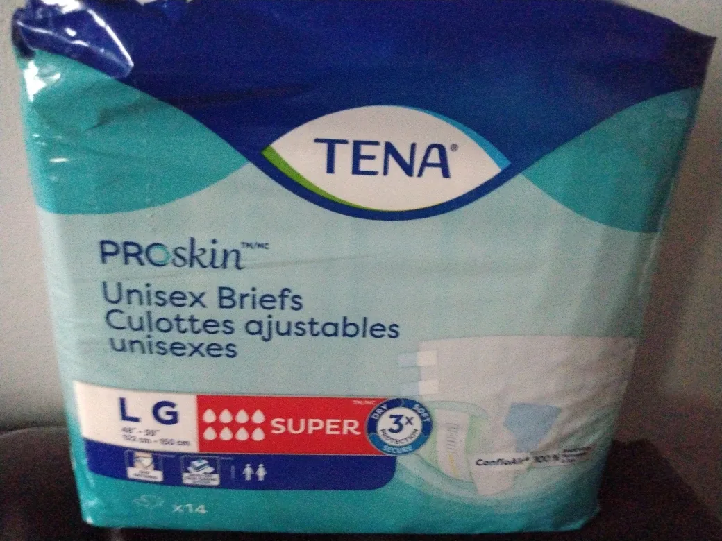 New TENA PROskin Unisex Briefs - Size Large