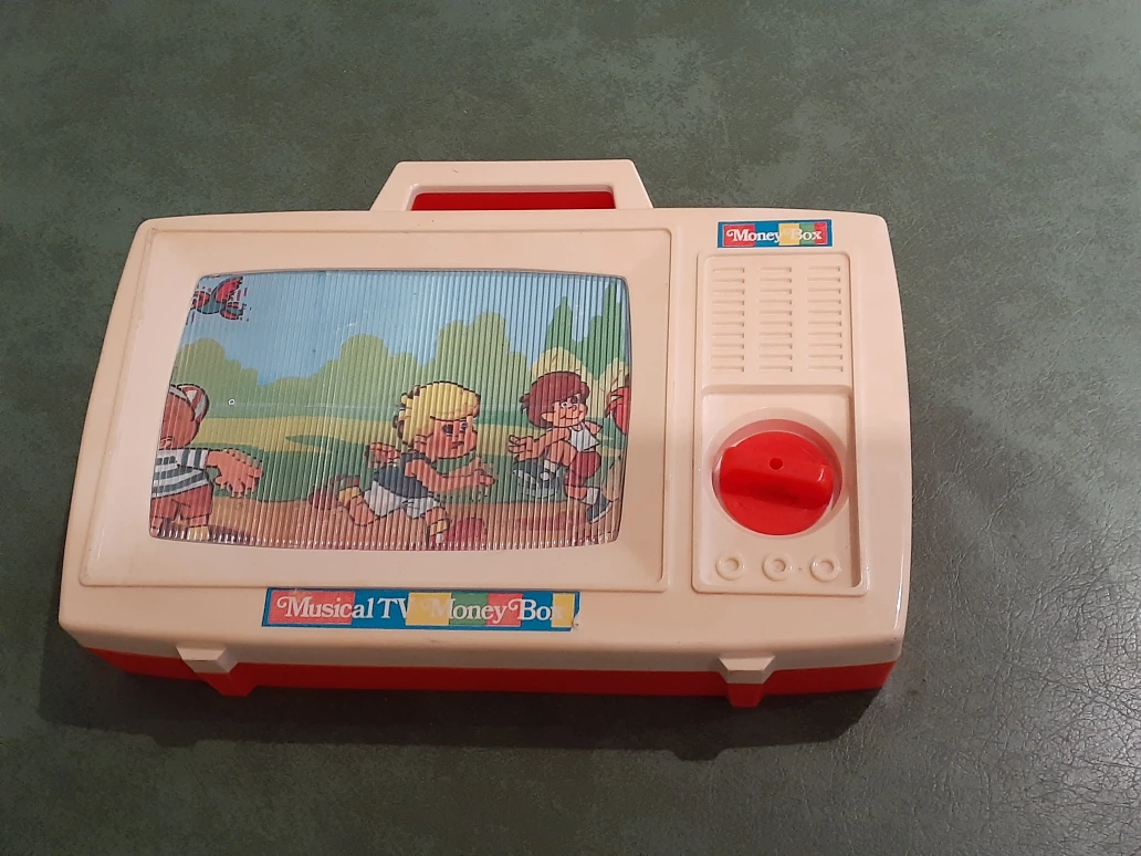 Vintage Tomy Musical TV Money Box & Train - photo 2