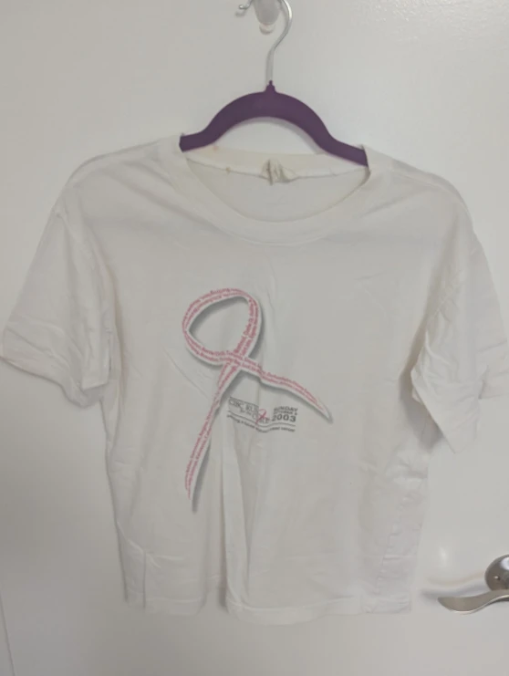 White CIBC Run for the Cure T-Shirt - Size Women:s Medium
