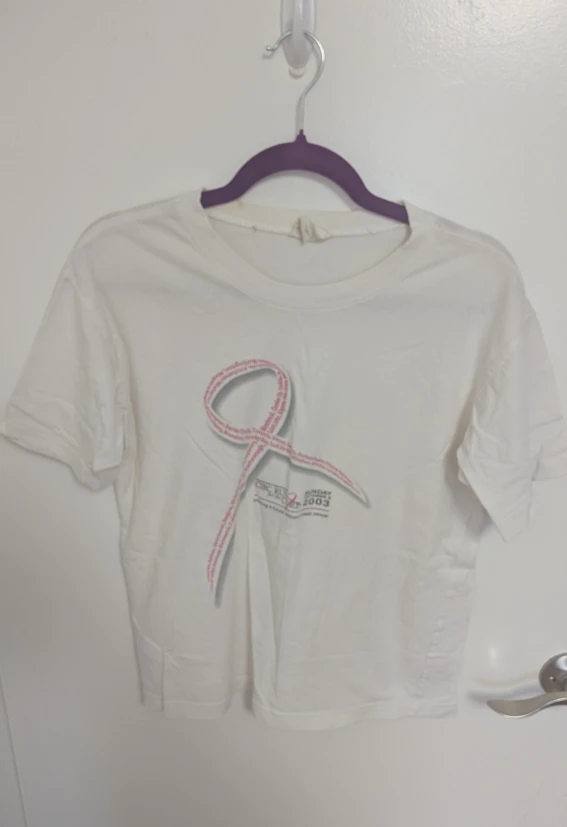 White CIBC Run for the Cure T-Shirt - Size Women:s Medium - photo 2