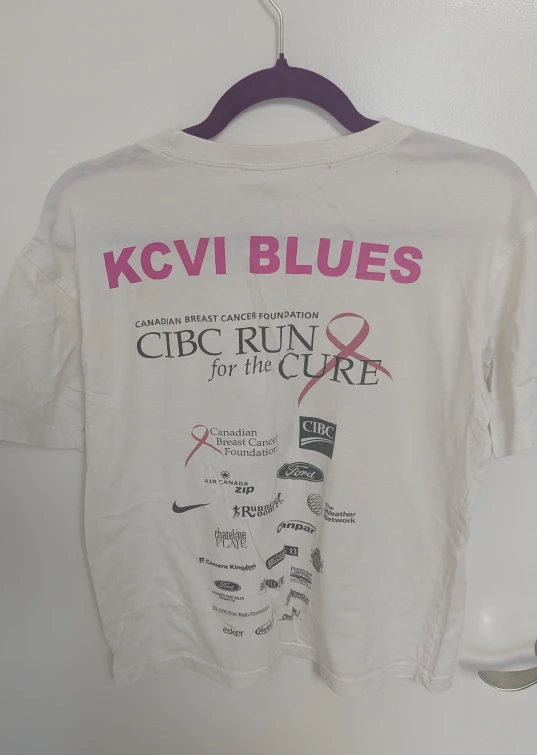 White CIBC Run for the Cure T-Shirt - Size Women:s Medium - photo 4