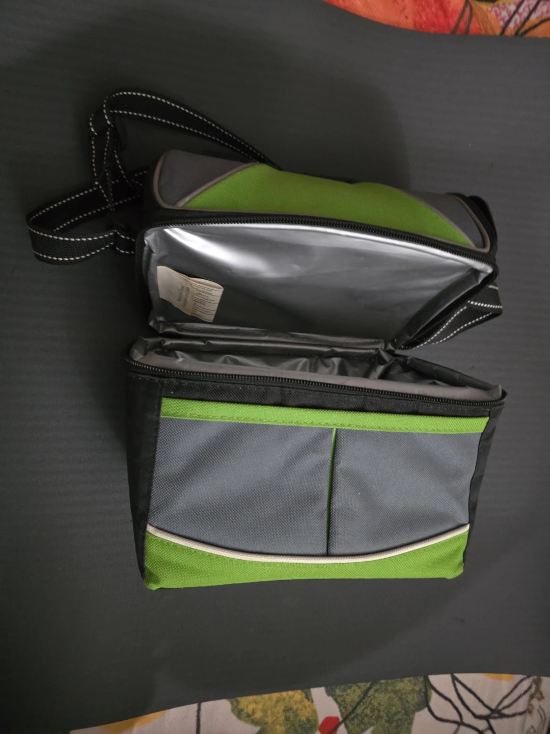 Green & Grey Insulated Lunch Bag - photo 2