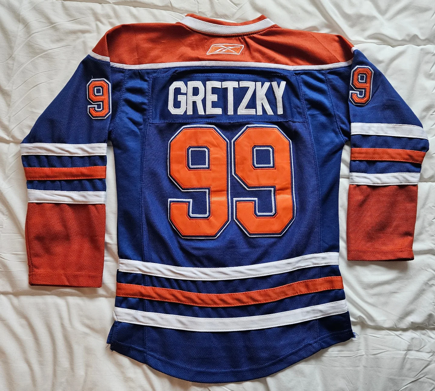 Edmonton Oilers Wayne Gretzky N0.99 Hockey Jersey Size L-XL image indicator(2)