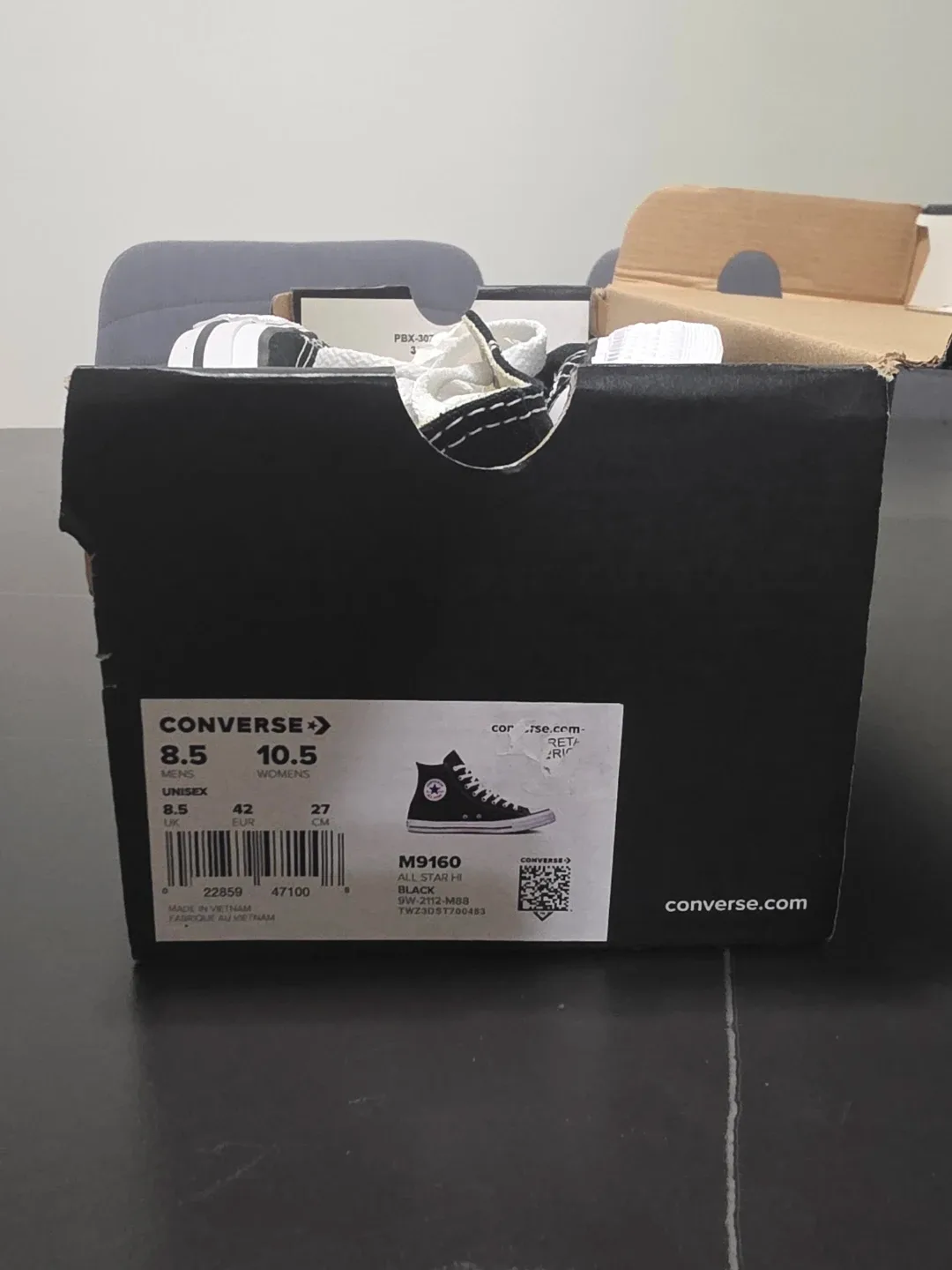 Converse All Star Hi Black, Size 8.5 (Men's) image indicator(2)