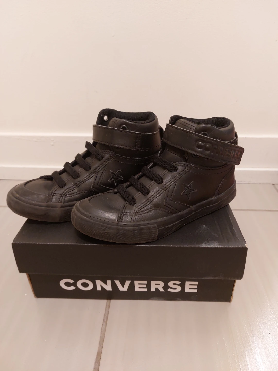 Converse Pro Blaze Strap Hi Black, Size 12