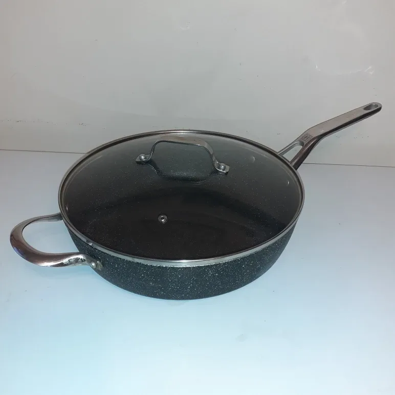 Granite Fry Pan with Lid - 12 inch