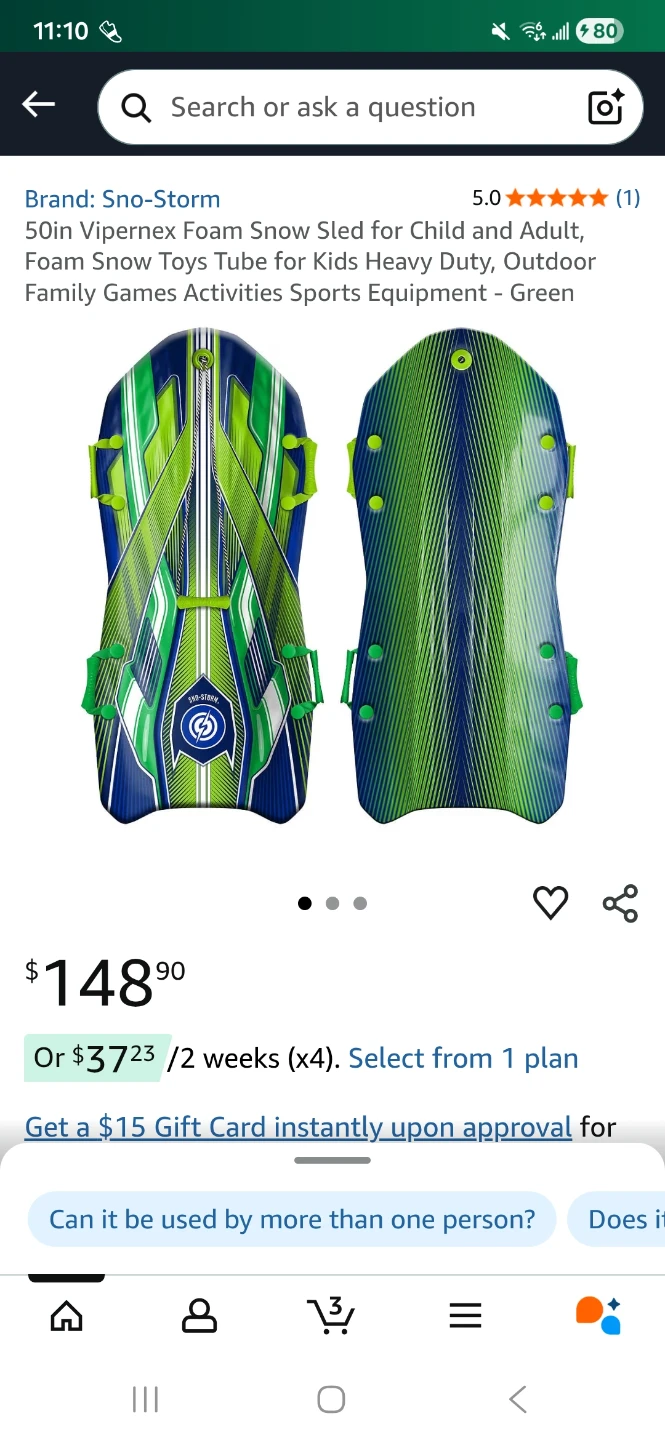 Sno-Storm Snow Sled - photo 3