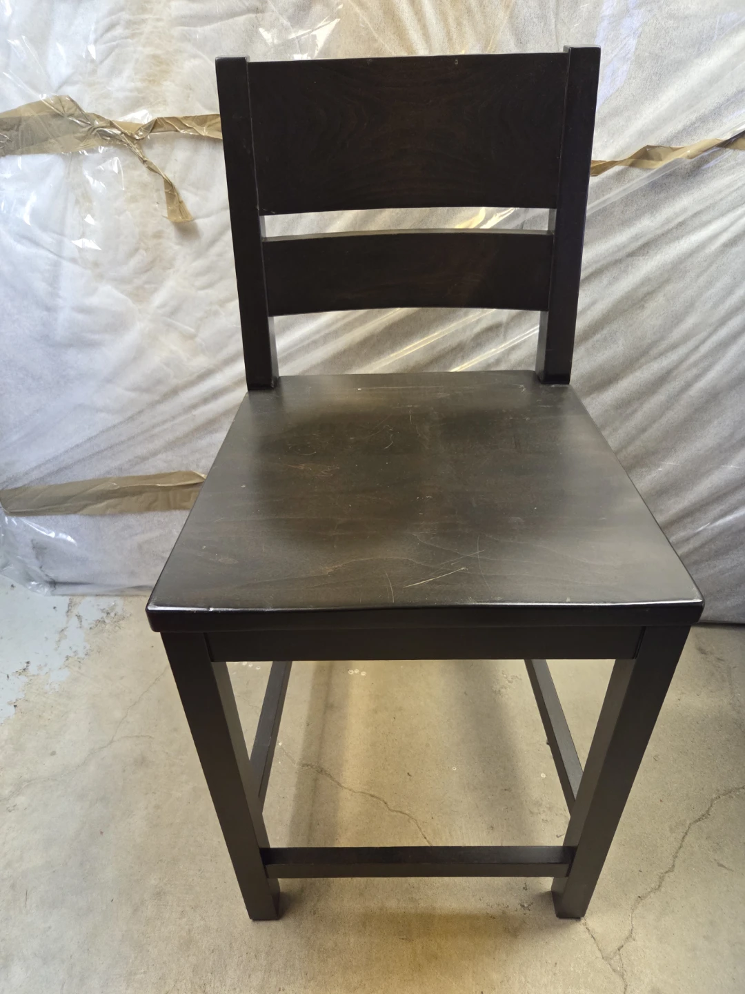 (2) Solid Maple Wooden Bar Stools - photo 2