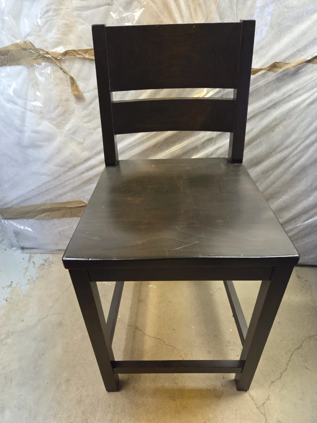 (2) Solid Maple Wooden Bar Stools image indicator(2)