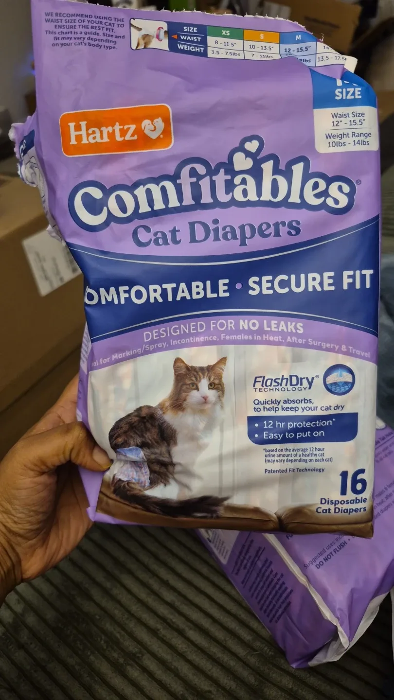 Hartz Comfitables Cat Diapers - Medium Size image indicator(4)