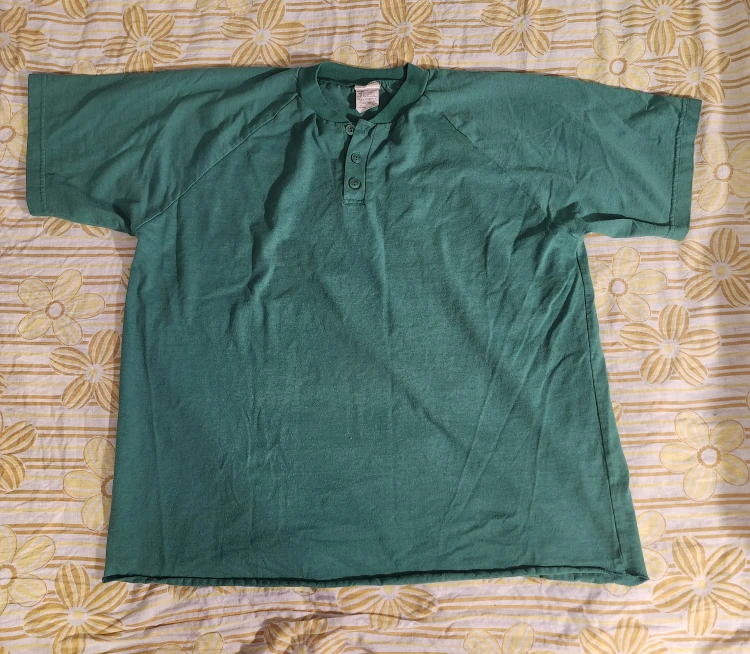 Green and purple vintage 90s baseball tee - photo 2