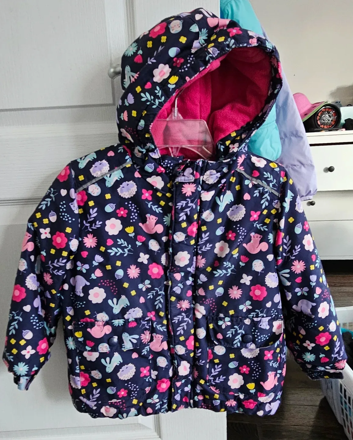 Gymboree & George Girls Puffer Coat Size 4T-5T image indicator(2)