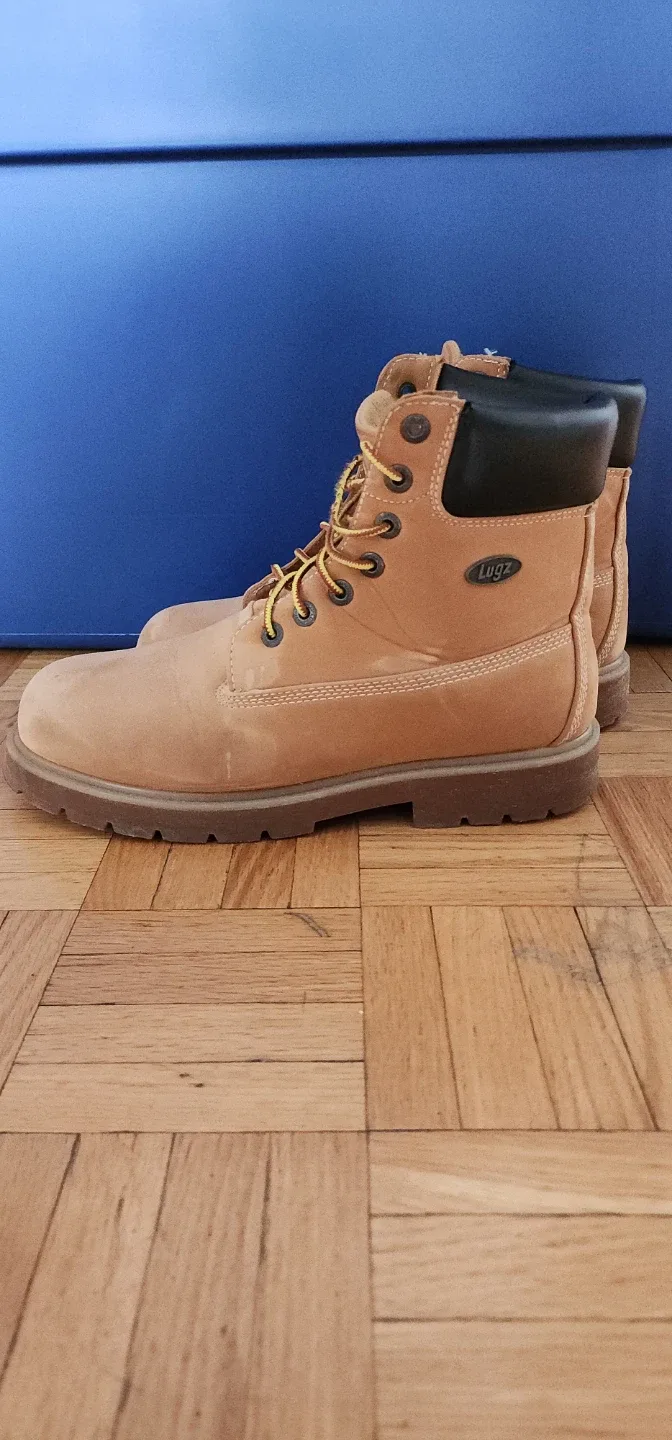 Lugz Tan Leather Work Boots