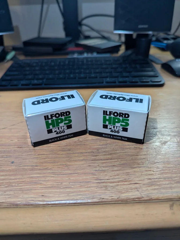 HP5+ 400 ISO Black and White 35mm Film x2