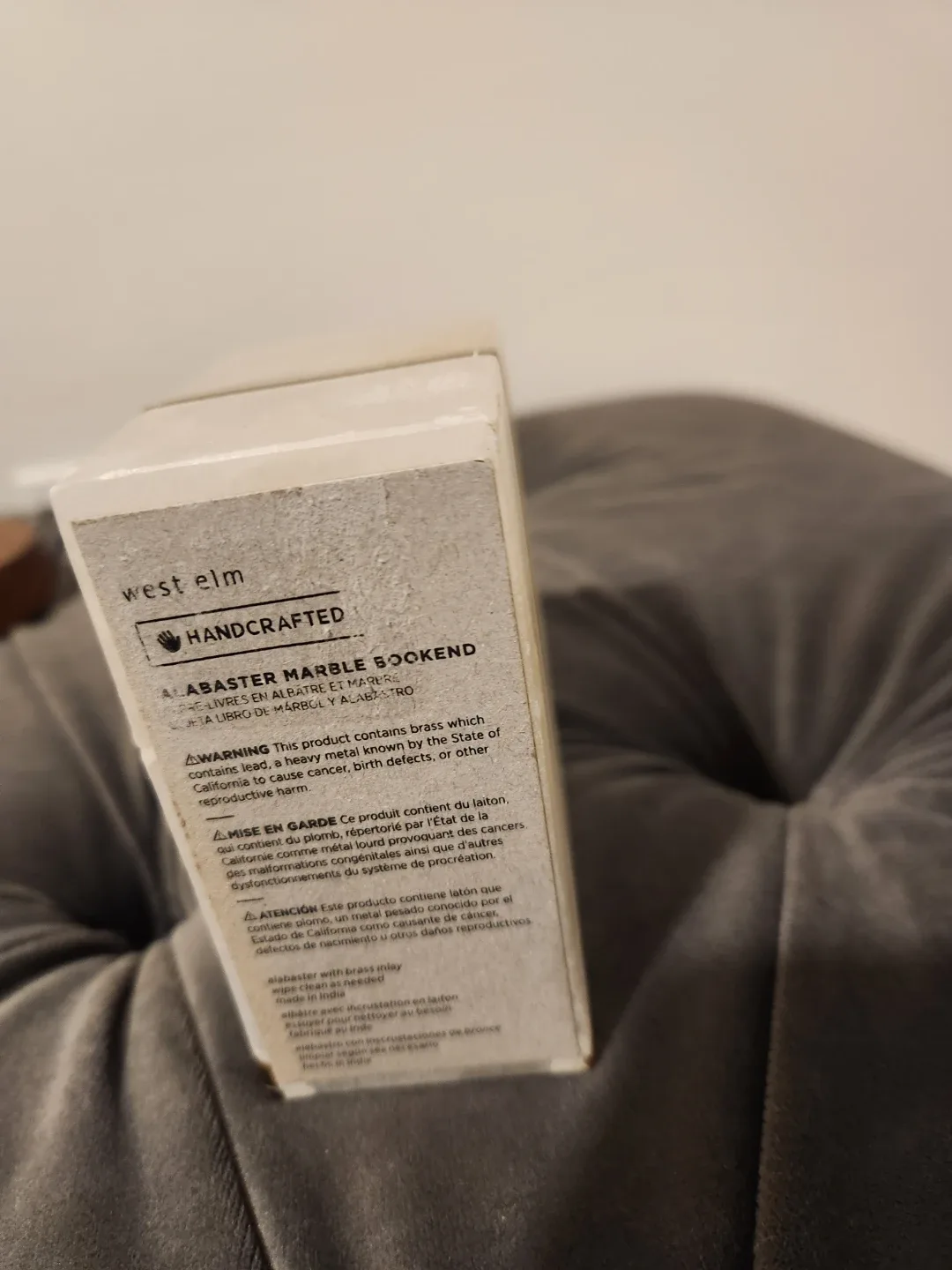 West Elm Alabaster Marble Bookends image indicator(2)