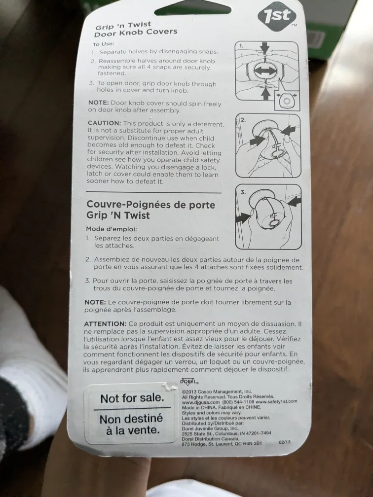 New Safety 1st Grip 'n Twist Door Knob Covers image indicator(3)