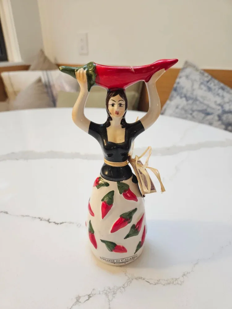 Handmade Ceramic Pepper Lady Cottagecore Ceramic Decor