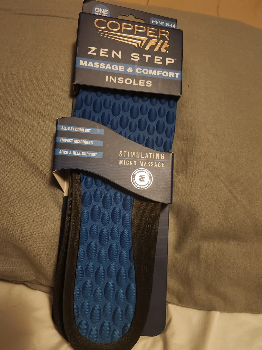 Copper Fit Zen Step Insoles (Mens 8-14)