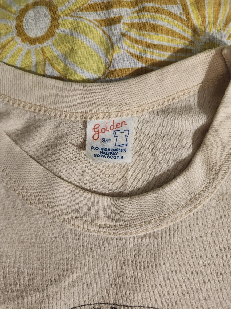 70s Cream vintage graphic tee with ship design - photo 4