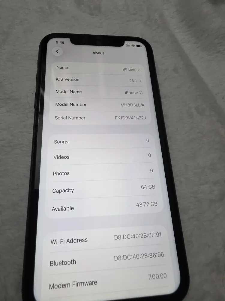 iPhone 11 - Black, 64GB unlocked image indicator(3)