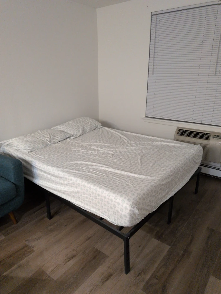 Queen Bed Frame & Mattress