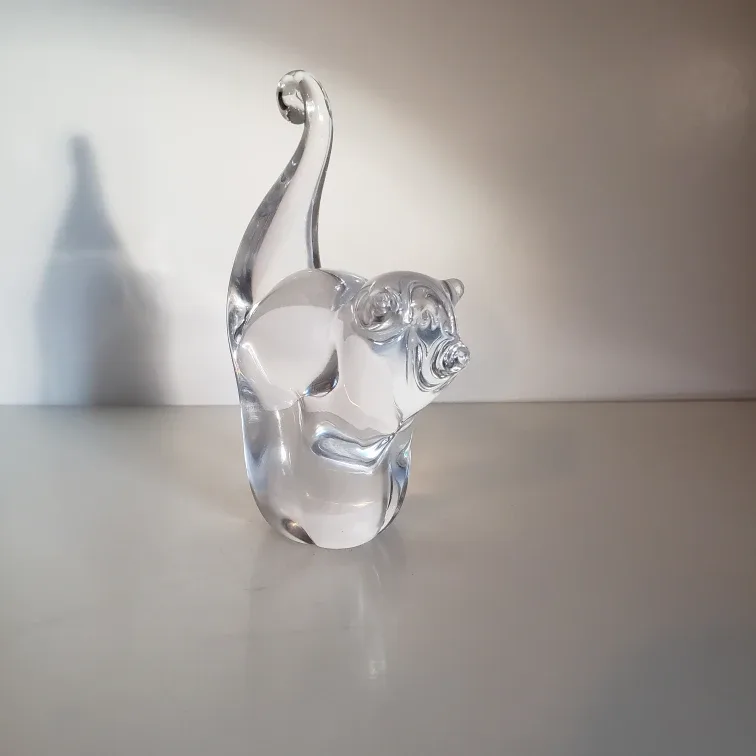 Chalet glass Cat Sculpture image indicator(3)