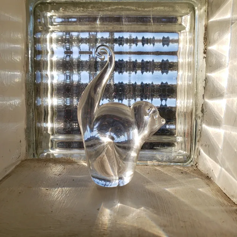 Chalet glass Cat Sculpture image indicator(7)