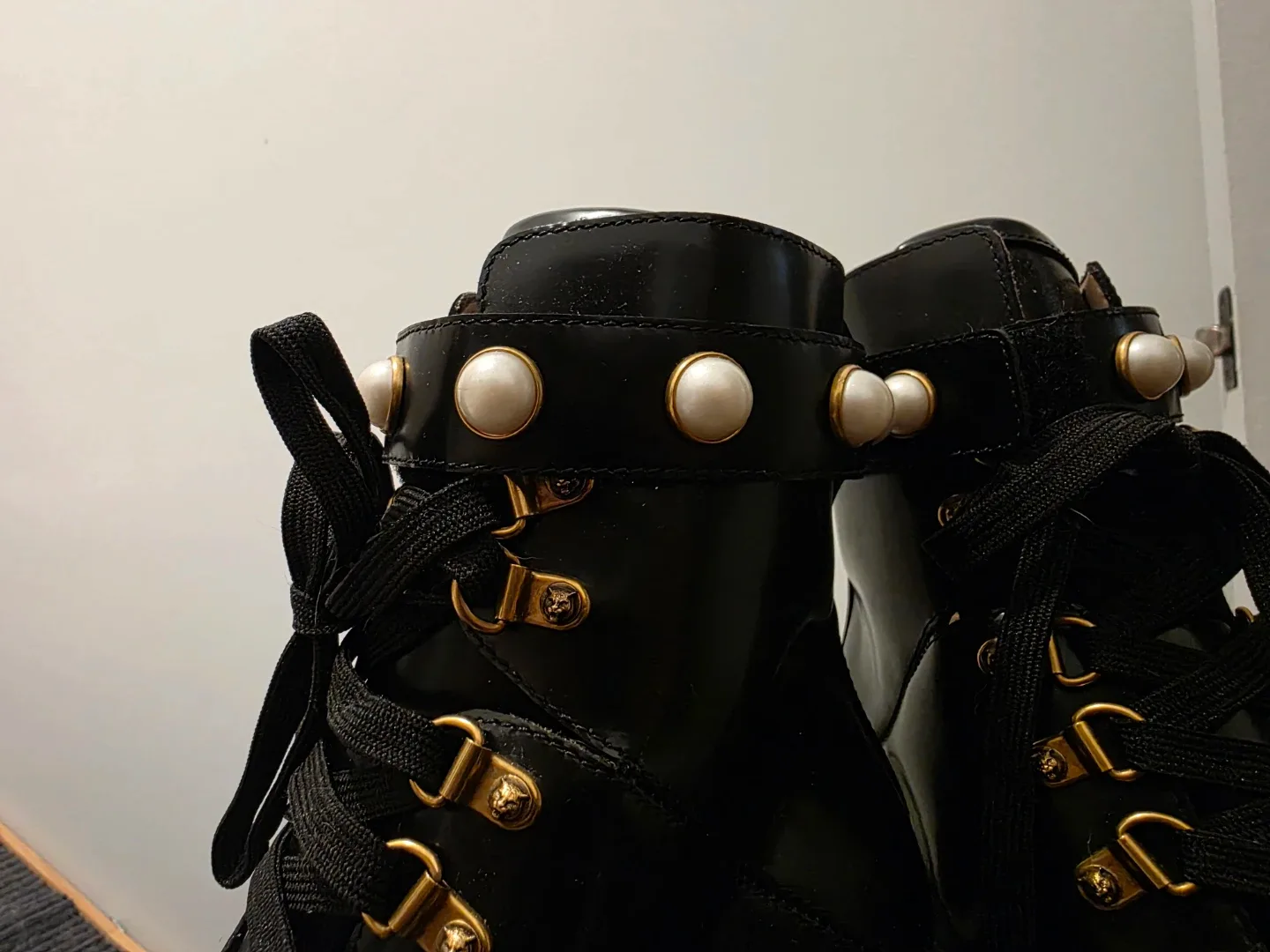 Gucci Steam punk Leather boots 8 1/2 image indicator(3)