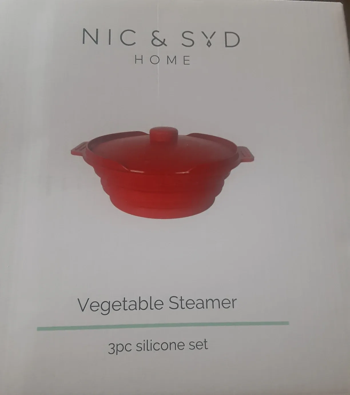 NIC & SYD Home Vegetable Steamer - 3pc Silicone Set image indicator(5)
