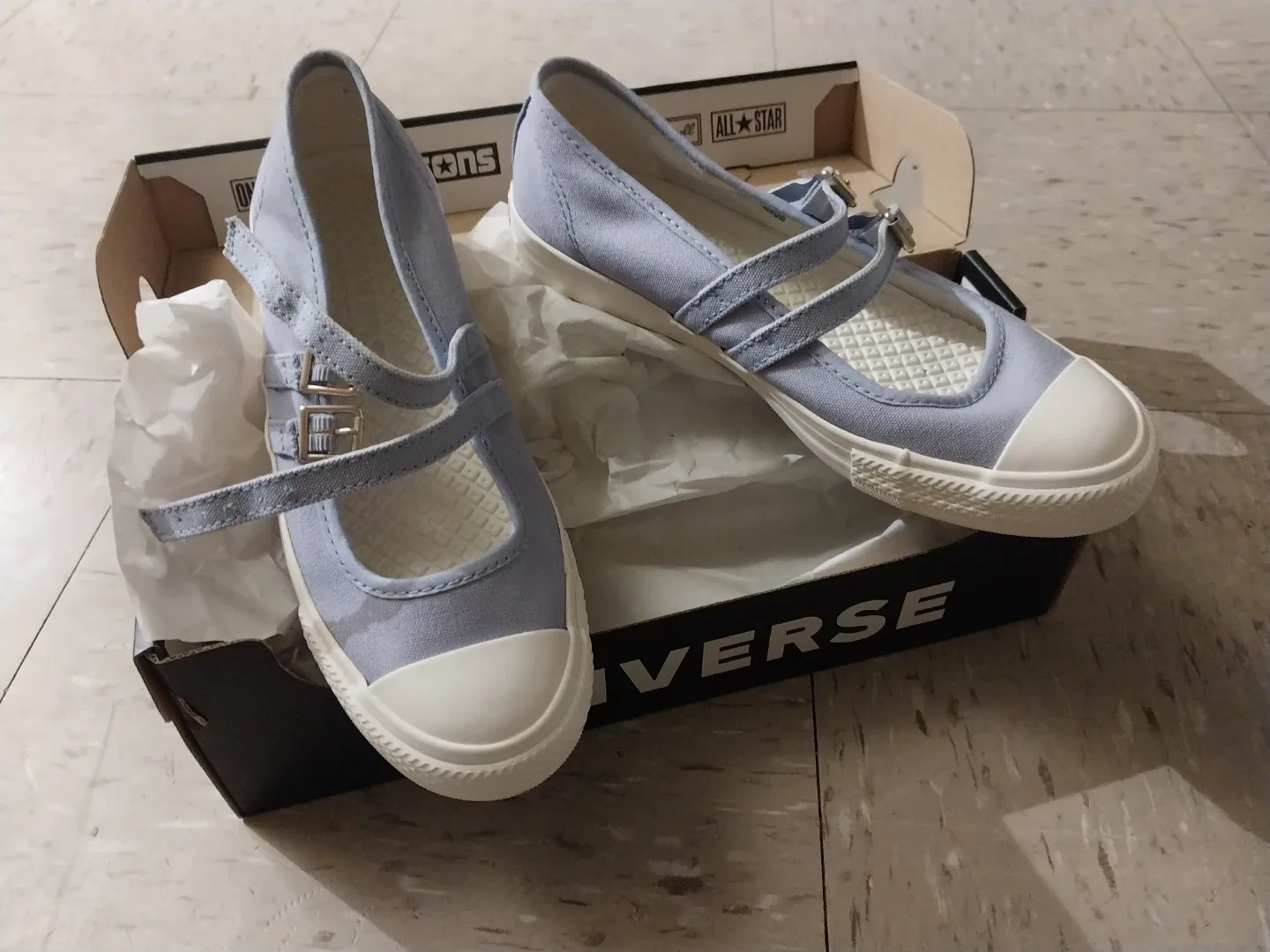 NIB! Converse Dainty Mary Jane Slip Lilac Pewter/Egret, Size 6 image indicator(4)