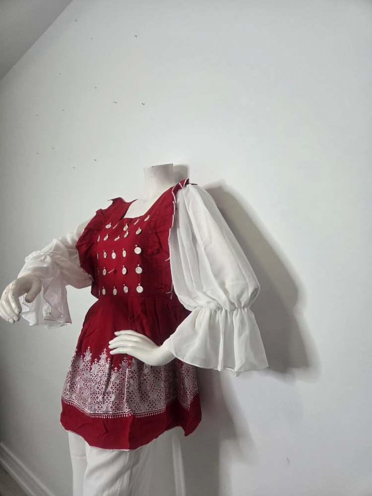 Red & White Outfit Machine Made - photo 2